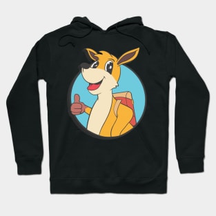 Kangaro Cartoon Kids School Australia Hoodie